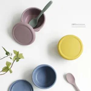 아기 이유식 접시 실리콘 간식접시 영유아식기 이유식식기 첫이유식 아기그릇 식기 돌