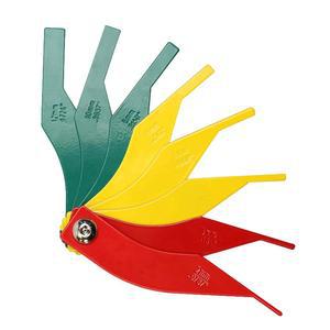 VKVXCLON 브레이크 라이닝 두께 게이지, 8피스 스틸 자동차 패드 측정 도구, 디스크 및 드럼 게이지 세트 - 컬러 코딩 /SAE & 메트릭 / 내구성 헤비 듀티 도구