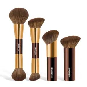 MAANGE 4 PCS 파운데이션 메이크업 브러시 세트 리퀴드 파우더 컨실러 크림 화장품 블렌딩 블러셔 페이스