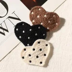 도트하트 똑딱핀-3color