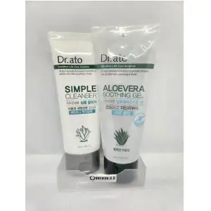 [닥터아토] 저자극 진정 효과 알로에 베라 수딩 젤 150mlx1+순한세정 심플클렌저x100mlx1 k뷰티 스킨케어