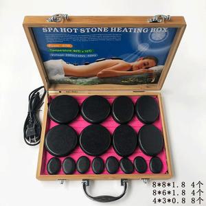 핫스톤 마사지 석 상자 온열 돌 안마돌 소형 세트 찜질석 가열