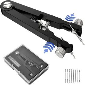 프리조이 워치 스프링 바 플라이어 툴 키트 6825 트위저 내구성이 뛰어난 8개의 합금 스틸 핀 시계 손목