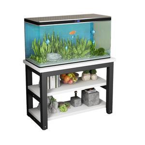 어항 받침대 수족관 프레임 35x30x70cm 화이트 거치대 수조다이