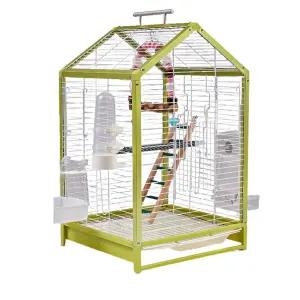 새이동장 이동가방 모이통 애완조 아크릴 앵무새 대형 휴대용 둥지 날림장