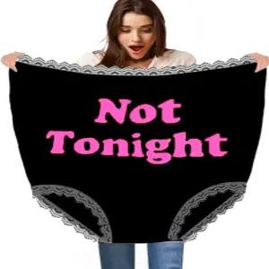 여성용 랜치BTN 재미있는 속옷 여성 남성용 할로윈 신부 결혼식 게임을 위한 자이언트 할머니 팬티