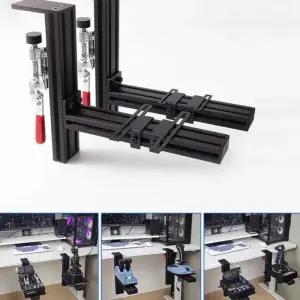 비행 시뮬레이터 조이스틱 책상 거치대 스로틀 마운트 데스크 브라켓 고정 프레임