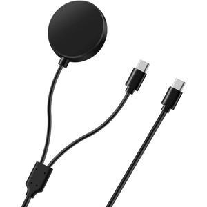 호환 갤럭시 호환 워치 울트라766 클래식55 프로 USB-C 스마트워치 및 휴대폰 핸드폰 충전기용 2-in-1 충전