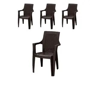 커피숍 카페 야외테이블용 플라스틱 의자 X 4개입 카페의자 커피숍의자 편의점의자 마당의자 개인주택의자