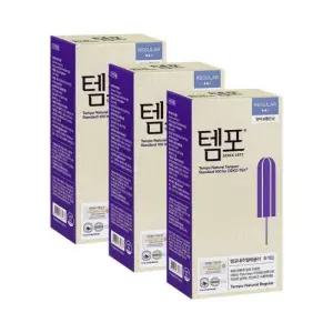 [템포] 동아제약 내추럴 레귤러 8p x 3개 / 탐폰 체내형 생리대