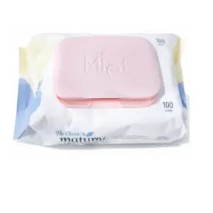 미엘 시그니처 엠보싱 아기물티슈 캡형 100매 20팩 도톰한 저자극 약산성