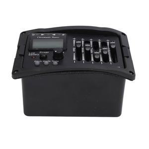 [미국배송] 5 어쿠스틱 기타 프리앰프 EQ 이퀄라이저 - 향상된 사운드 제어 및 튜닝을 위한 튜너가 있는 프로페셔널 밴드 성능 향상을 부품