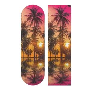 스케이트보드 그립 테이프 빈티지 코코넛 야자수 선셋 롱보드 롤러보드용 그립테이프 사포