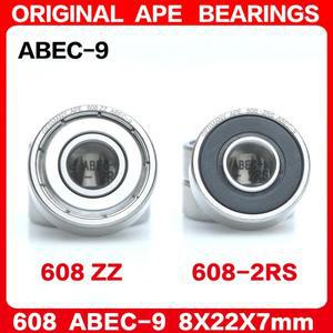정밀 볼 베어링 ABEC-9 608 2RS Z  608ZZ  8x22x7mm  10-50 개