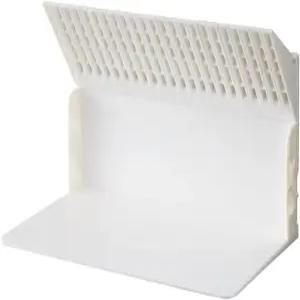 Lihit Lab A3575-0 싱글 북 스탠드 북엔드 CD DVD 스토리지 화이트