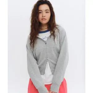 HELLO SUNRISE HS Sweat Zip-Up Hoodie (W)_Gray