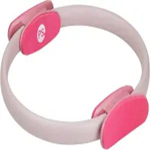 팝수가 필라테스 링(15인치 로즈 핑크/베리 1파운드) 저항력 톤 근육 조각 및 강화를 위한 듀얼 그립 매직