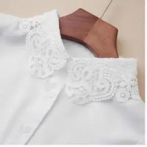 페이크 레이스 넥카라 이너 스넥 목캡 케이프 프릴 장식