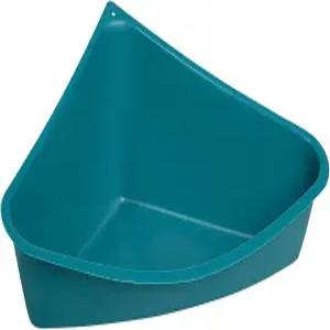 페럿 토끼 쥐 기니피그 및 기타 작은 동물을 위한 Lixit 코너 쓰레기통. (블루 팩 1개)