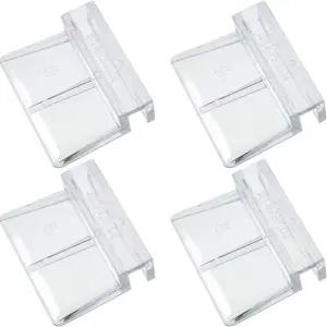 MEOTOT 4pcs 아크릴 어항 브래킷 - 5mm 수족관 지지 도구 투명 유리 커버 클립 홀더