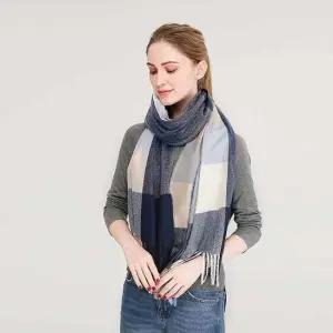 체크 목도리 여자머플러 여성머플러 목도리 체크무늬목도리