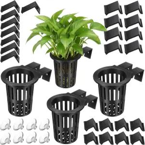 어항 아쿠아포닉 식물 재배 및 수생 아쿠아스케이프 장식을 위한 3가지 크기의 연장 고리와 8개의 흡입