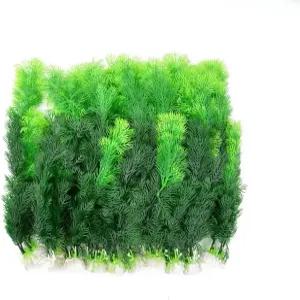 CNZ 수족관 장식 어항 인공 플라스틱 식물 그린 10pcs 잔디 12인치