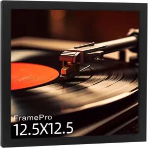 실제 유리가 포함된 벽면 디스플레이 앨범 커버가 프레임프로 레코드 LP 블랙 레코드용 프레임 비닐 12인치