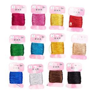 골드 와이어 DIY 웨딩 생일 장식 등나무 선물 꽃다발 포장 로프  20 야드  1mm