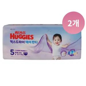 맥스드라이에어 공용5단계 팬티 40매X2팩