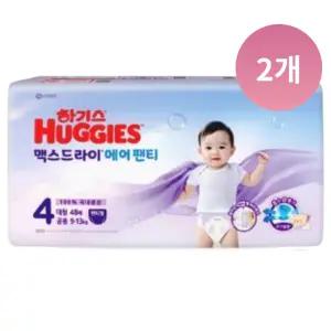 맥스드라이에어 공용4단계 팬티 48매X2팩