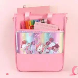 반짝이 포인트 보조 가방 학교 수납 책가방 서브백 입학 선물 캐주얼