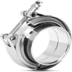 ZEHCLP V 밴드 표준 클램프 버트 스테인리스 스틸 랩 30인치 304 파이프 실버1 조인트