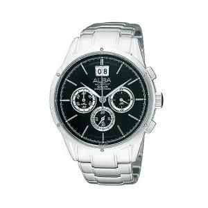 [신세계라이브쇼핑]세이코알바 AU5015X1 프리미어 크로노그래프 남성 메탈 시계