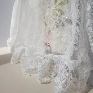 꽃무늬 침대 가림막 커튼 창문용 패브릭 15 2미터 블라인드커튼