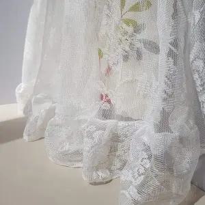 [콩심팥심]꽃무늬 침대 가림막 커튼 창문용 패브릭 15 2미터 블라인드커튼