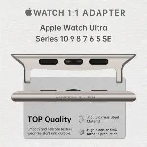 호환   Watch 밴드 시리즈 10 46mm 42mm 45mm 44mm 스테인레스 스틸 커넥터 용 2pcs Watch Ultra 49mm 어댑