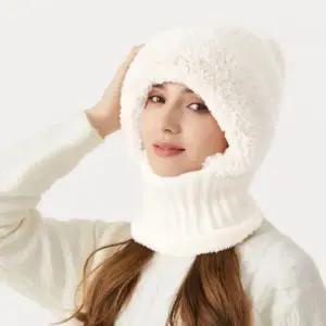 여성 방한 바라클라바 융털 넥워머 모자