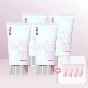 [셀러허브]에스쁘아 워터 스플래쉬 선크림 세라마이드 60ml(SPF50+) x 4개 / iuy (S46578130)
