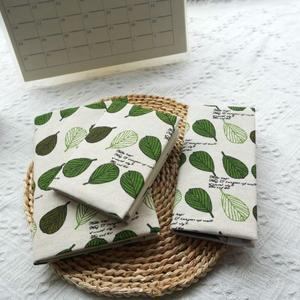 Fromthenon 1PC A5 주 한여름 잎 헝겊 책 표지 플래너 케이스 저널 커버 보호대 사무용품