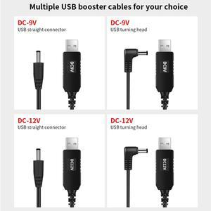 TISHRIC USB 전원 부스트 케이블 라인 스텝업 모듈 컨버터 라우터 와이파이 변환기용 DC 5V ~ 9V 12V