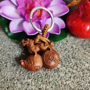 열쇠고리 복숭아나무 액막이 키링 조롱박