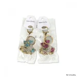 열쇠고리 큐빅 돼지 키링 차키링 키홀더