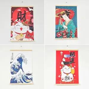 가림막천 고급 인테리어 벽걸이 장식 노렌 테피스트리 4종 벽걸이노렌