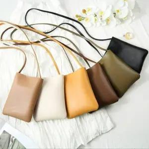 레더폰가방 미니 학생 지갑 여행용 가죽 크로스백