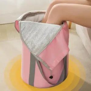 (색상 블루)풋워시 접이식 족욕기 대형 각탕기 습식족욕기 풋케어