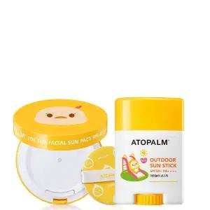 [아토팜] 톡톡 페이셜 선팩트+야외놀이 선스틱 세트 유아선크림