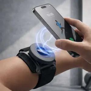 360도 회전 핸드폰 손목 암밴드 맥세이프 자석 팔 거치대 택배 배달 자전거 스포츠 운동 러닝 조깅 스트랩