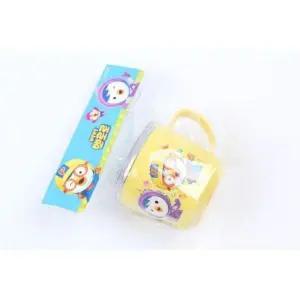[알티피아]BS 릴팡 뽀로로 논슬립 투명뚜껑 스텐컵 유아컵 뽀로로컵