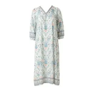 [갤러리아] [여]편안하고 여성스러운 느낌 신축성 좋은 보더나염 홈웨어 원피스(VEVS125L)